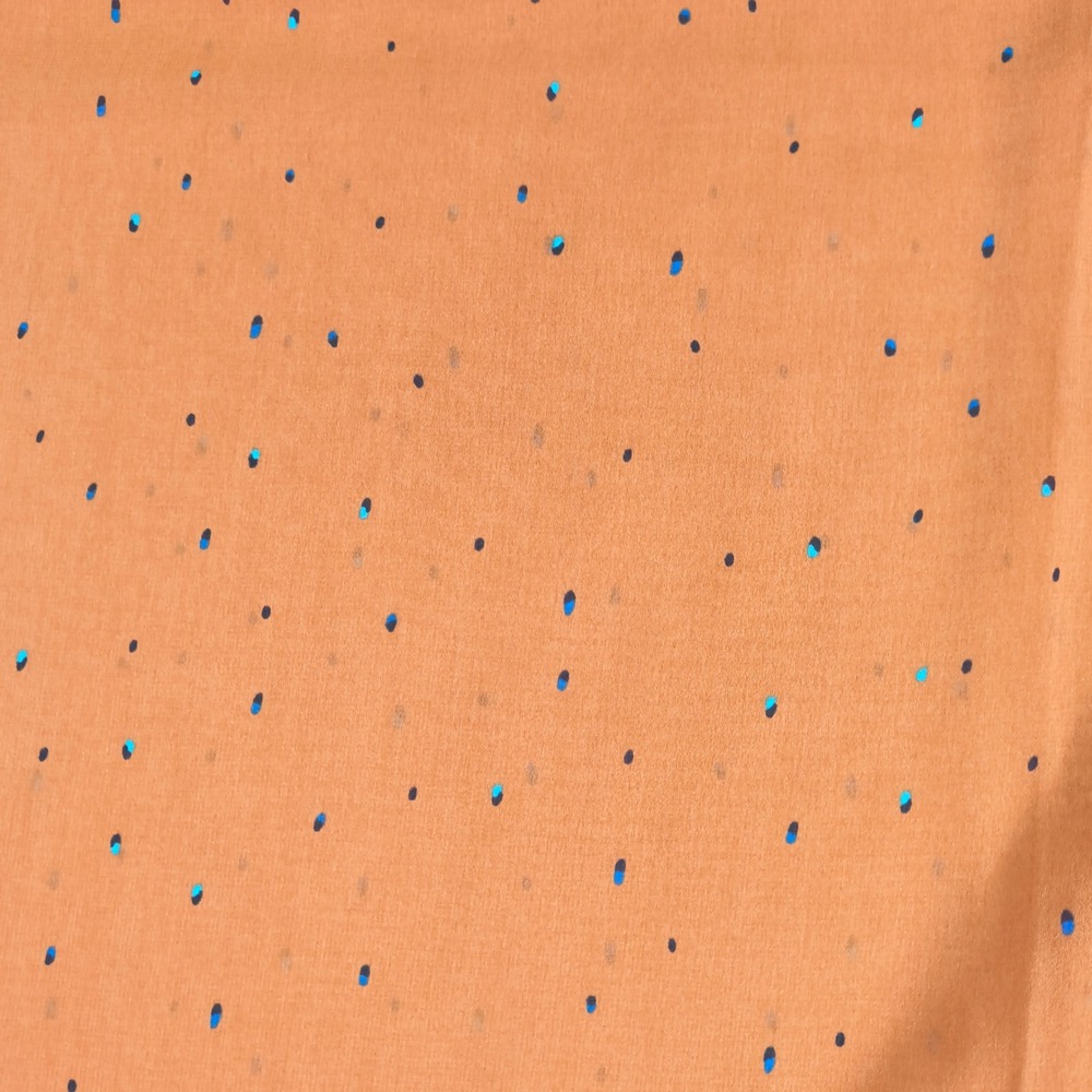 Cabi Orange Ruffle Neck Sleeveless Blouse Womens XS‎ Polka Dot Tie Neck Top - Picture 2 of 9